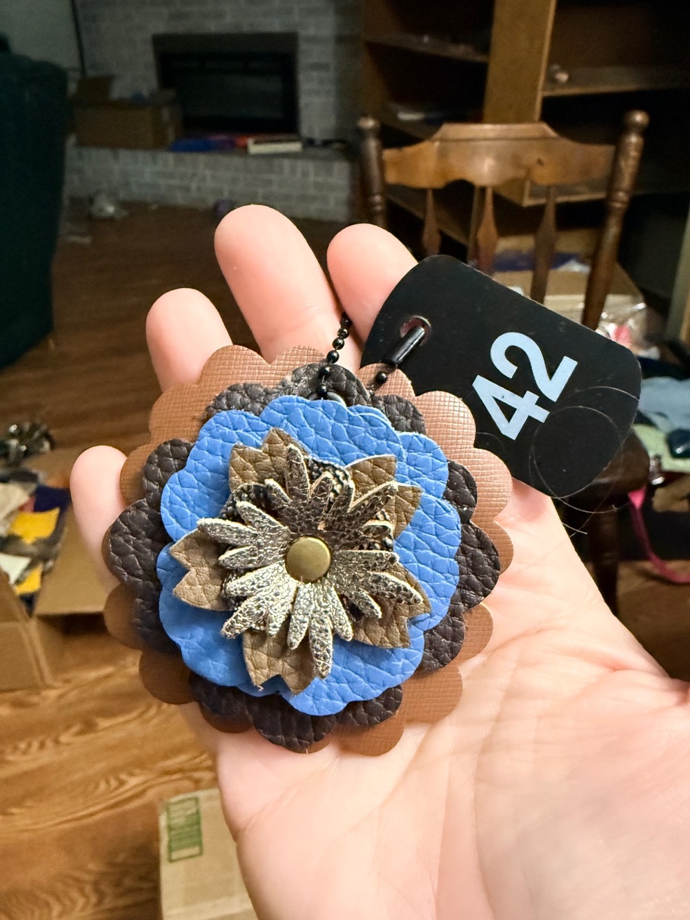 Handmade Floral Bag Charm